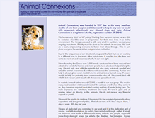 Tablet Screenshot of animalconnexions.dogpages.org.uk